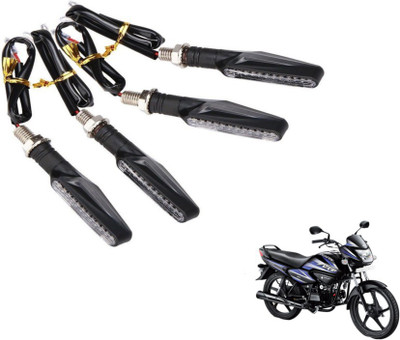 MOCKHE Front, Rear LED Indicator Light for Hero Splendor NXG(Yellow)