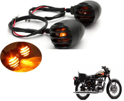 MOCKHE Front, Rear LED Indicator Light for Royal Enfield 500(Yellow)