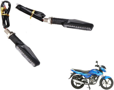 MOCKHE Front, Rear LED Indicator Light for Bajaj XCD 135cc(Yellow)