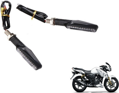 MOCKHE Front, Rear LED Indicator Light for TVS Apache RTR 180(Yellow)