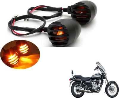 MOCKHE Front, Rear LED Indicator Light for Bajaj Avenger 220(Yellow)