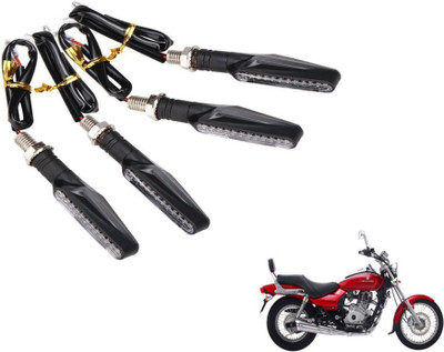 MOCKHE Front, Rear LED Indicator Light for Bajaj Avenger 220 DTS-i(Yellow)