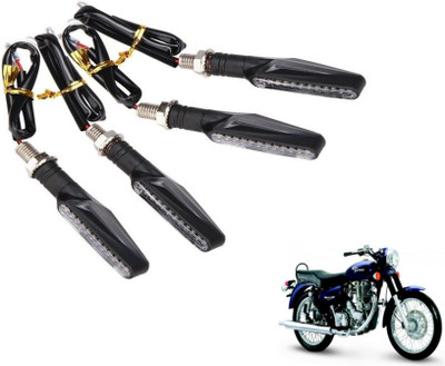 MOCKHE Front, Rear LED Indicator Light for Royal Enfield Electra EFI39(Yellow)
