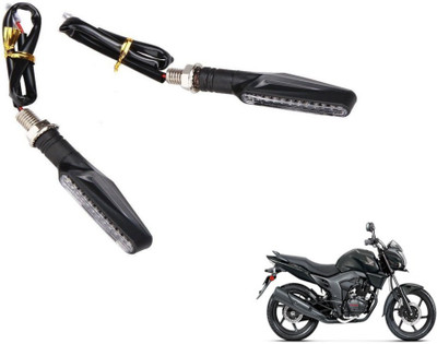 MOCKHE Front, Rear LED Indicator Light for Honda CB Trigger(Yellow)