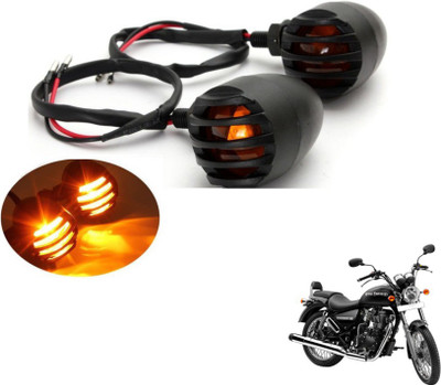 MOCKHE Front, Rear LED Indicator Light for Royal Enfield Thunder Bird 350(Yellow)