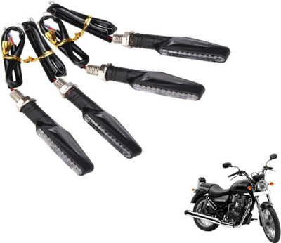 MOCKHE Front, Rear LED Indicator Light for Royal Enfield Thunder Bird 350(Yellow)