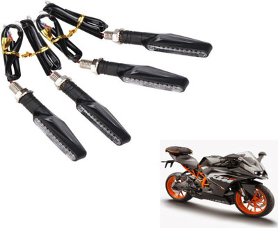 MOCKHE Front, Rear LED Indicator Light for KTM RC 200(Yellow)