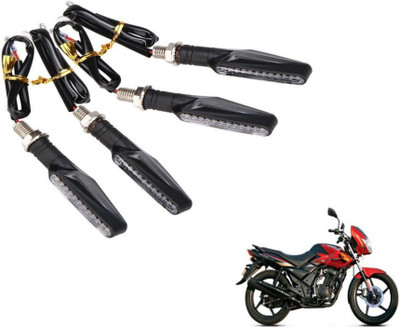 MOCKHE Front, Rear LED Indicator Light for TVS Flame DS125(Yellow)