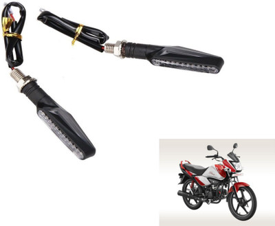MOCKHE Front, Rear LED Indicator Light for Hero Splender iSMART(Yellow)