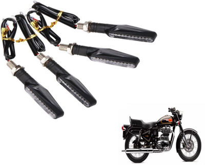 MOCKHE Front, Rear LED Indicator Light for Royal Enfield 500(Yellow)