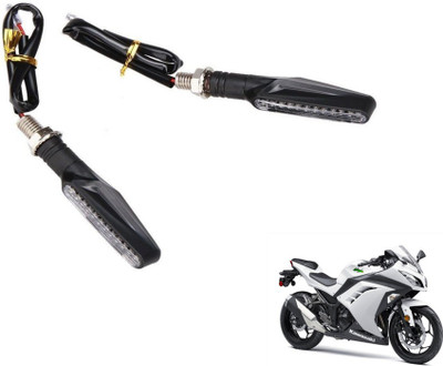 MOCKHE Front, Rear LED Indicator Light for Kawasaki Ninja 300(Yellow)