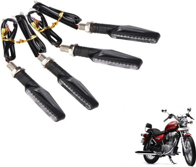 MOCKHE Front, Rear LED Indicator Light for Royal Enfield Thunder Bird 500(Yellow)