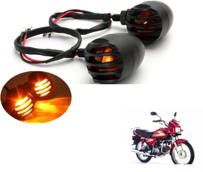 MOCKHE Front, Rear LED Indicator Light for Hero Splendor(Yellow)