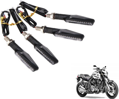 MOCKHE Front, Rear LED Indicator Light for Yamaha VMAX(Yellow)