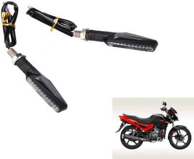 MOCKHE Front, Rear LED Indicator Light for Hero Glamour(Yellow)