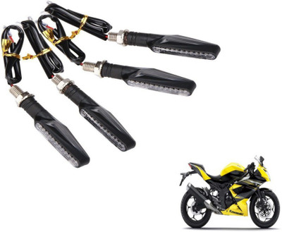 MOCKHE Front, Rear LED Indicator Light for Kawasaki Ninja(Yellow)