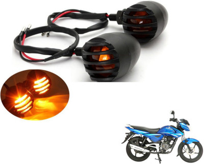 MOCKHE Front, Rear LED Indicator Light for Bajaj XCD 135cc(Yellow)