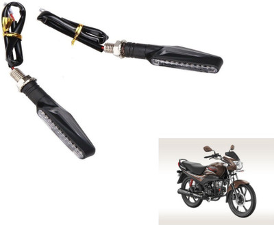 MOCKHE Front, Rear LED Indicator Light for Hero Passion Pro(Yellow)