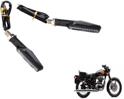 MOCKHE Front, Rear LED Indicator Light for Royal Enfield 500(Yellow)