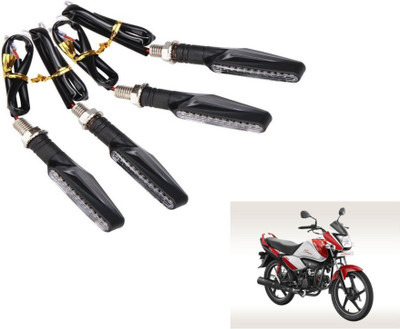MOCKHE Front, Rear LED Indicator Light for Hero Splender iSMART(Yellow)