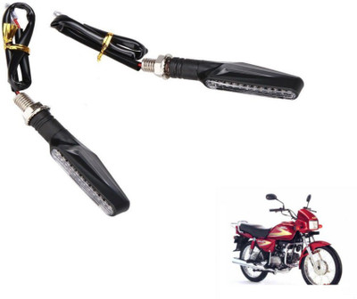 MOCKHE Front, Rear LED Indicator Light for Hero Splendor(Yellow)