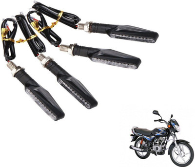 MOCKHE Front, Rear LED Indicator Light for Bajaj CT 100(Yellow)