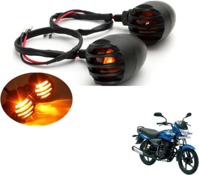 MOCKHE Front, Rear LED Indicator Light for Bajaj Platina 125(Yellow)