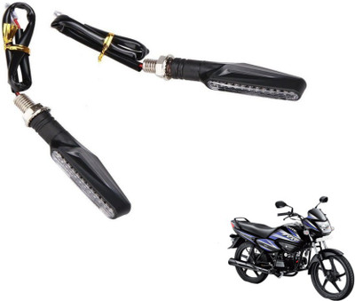 MOCKHE Front, Rear LED Indicator Light for Hero Splendor NXG(Yellow)