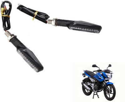 MOCKHE Front, Rear LED Indicator Light for Bajaj XCD 125cc(Yellow)