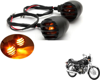 MOCKHE Front, Rear LED Indicator Light for Hero Splendor pro classic(Yellow)