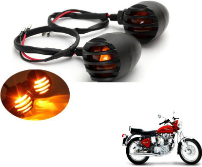 MOCKHE Front, Rear LED Indicator Light for Royal Enfield Electra(Yellow)