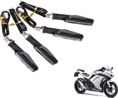 MOCKHE Front, Rear LED Indicator Light for Kawasaki Ninja 300(Yellow)