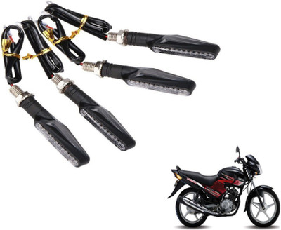 MOCKHE Front, Rear LED Indicator Light for Yamaha YBR 125(Yellow)
