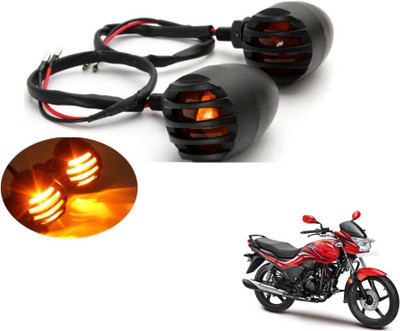 MOCKHE Front, Rear LED Indicator Light for Hero Passion X Pro(Yellow)
