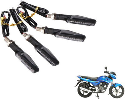 MOCKHE Front, Rear LED Indicator Light for Bajaj XCD 135cc(Yellow)