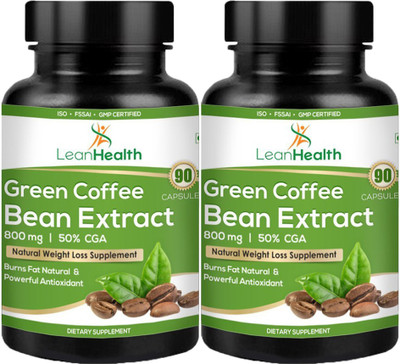 

Leanhealth Green Coffee Beans Extract - 90 Capsules (Pack of 2)(180 No)