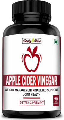 Simply Nutra Apple Cider Vinegar Capsules 800mg - 90 Veg Capsules(90 No)