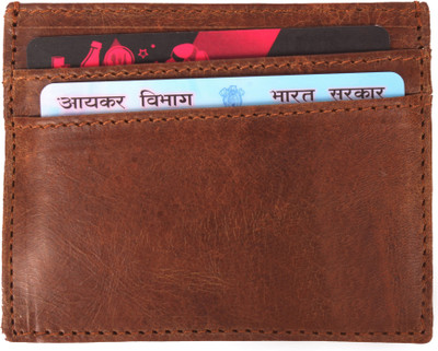 

Wildland Men Tan Genuine Leather Card Holder(4 Card Slots)
