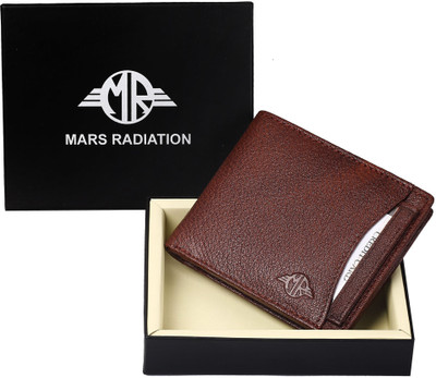 

mars radiation Men Brown Genuine Leather Wallet(6 Card Slots)