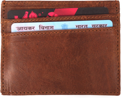 

Wildland Men Tan Genuine Leather Card Holder(6 Card Slots)