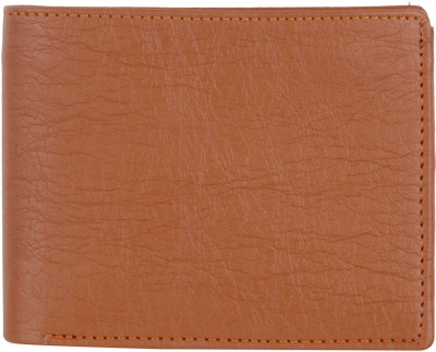 Woodlion Men Brown Genuine Leather Wallet(6 Card Slots)