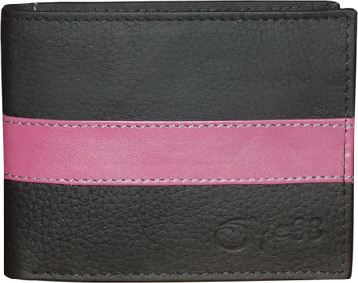 

Style 98 Men Black, Red Genuine Leather Wallet(3 Card Slots)