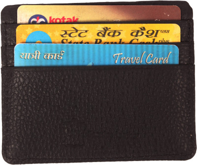 

Wildland Men Black Genuine Leather Card Holder(6 Card Slots)