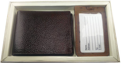 

Revo Men Brown Genuine Leather Wallet(5 Card Slots)