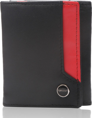 

tuffstuff Boys Black Genuine Leather Wallet(3 Card Slots)
