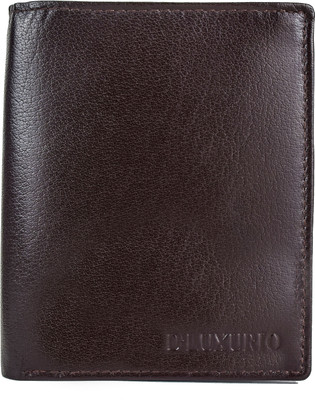

D'Luxurio Men Black Genuine Leather Wallet(8 Card Slots), Brown