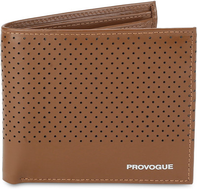Provogue Men Brown Genuine Leather Wallet(4 Card Slots), Tan