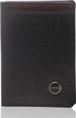 

tuffstuff Men Black Genuine Leather Wallet(6 Card Slots)