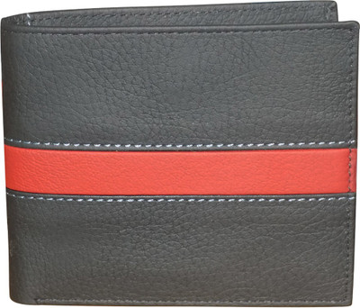 

Style 98 Men Black, Red Genuine Leather Wallet(6 Card Slots)