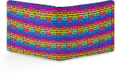 

SL COLLECTIONS Boys Multicolor Artificial Leather, Canvas Wallet(4 Card Slots)